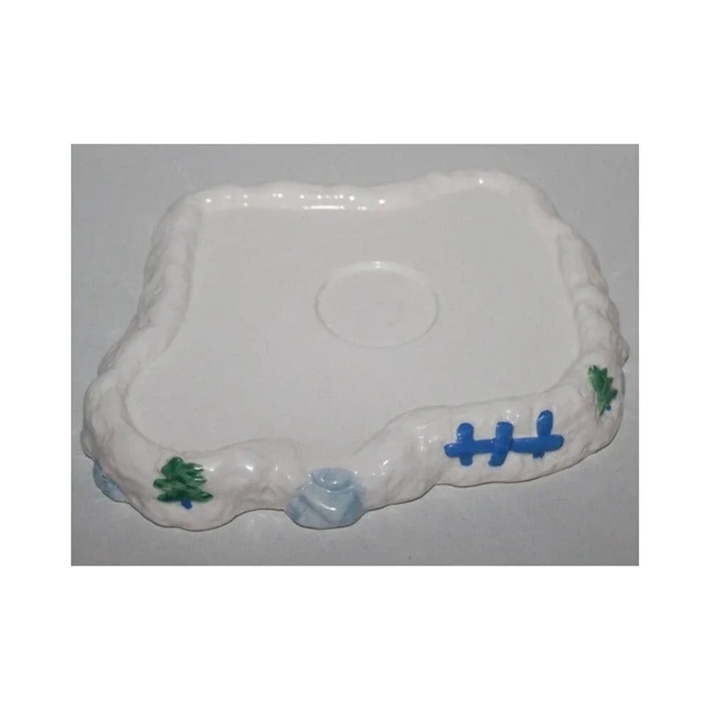 2002 Target Blue Ceramic Candle House Candle Holder